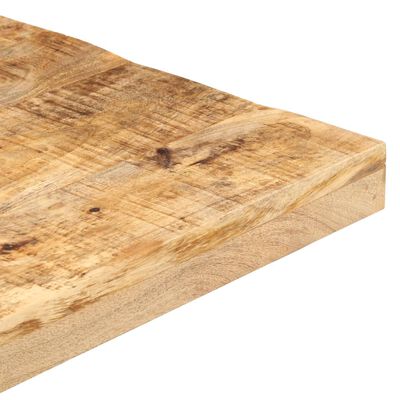vidaXL Mesa de bistró cuadrada madera de mango rugosa 80x80x75 cm