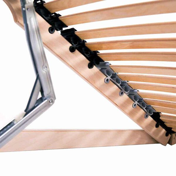 vidaXL Somier de lamas Marr&oacute;n 140 x 190 cm Madera de Haya S&oacute;lida