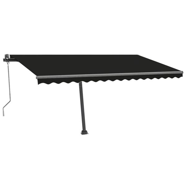 vidaXL Toldo de pie automático gris antracita 400x300 cm