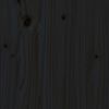 vidaXL Estructura de cama de madera maciza de pino negra 140x190 cm