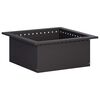 vidaXL Anillo para hoguera Negro 60 x 60 x 25 cm Acero