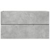 vidaXL Armario para lavabo contrachapada gris hormig&oacute;n 90x38,5x45 cm