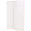 vidaXL Biombo plegable 3 paneles estilo japon&eacute;s 120x170 cm blanco