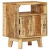 vidaXL Mesita de noche de madera de mango rugosa 40x30x50 cm