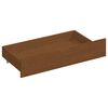vidaXL Estructura de cama 2 cajones madera pino marr&oacute;n miel 140x200 cm