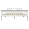 vidaXL Estructura de cama sin colchón madera de pino blanco 160x200 cm