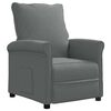 vidaXL Sill&oacute;n reclinable de tela gris oscuro