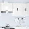vidaXL Armario pared cocina Porto madera ingenier&iacute;a blanca alto brillo