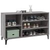 vidaXL Mueble zapatero madera contrachapada gris Sonoma 102x36x60 cm