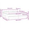 vidaXL Cama box spring con colchones terciopelo gris claro 180x210 cm