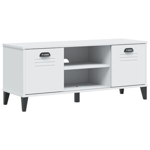 vidaXL Banco zapatero VIKEN madera de ingenier&iacute;a blanco 106x35x45 cm