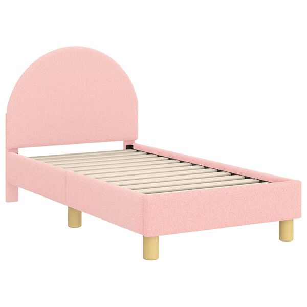 vidaXL Estructura de cama para ni&ntilde;os peque&ntilde;os con cabecera Rosa