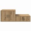 vidaXL Armario de almacenamiento 2 pcs Roble artesanal