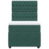 vidaXL Cama box spring con colch&oacute;n terciopelo verde oscuro 80x200 cm