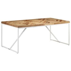 vidaXL Mesa de comedor madera maciza de acacia y mango 180x90x76 cm