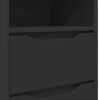 vidaXL Mesas de noche con caj&oacute;n 2 pcs Negro 40 x 30 x 467 cm