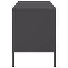 vidaXL Mueble para TV acero negro 68x39x50,5 cm