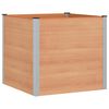 vidaXL Arriate elevado Marr&oacute;n 100 x 100 x 91 cm WPC y Aluminio