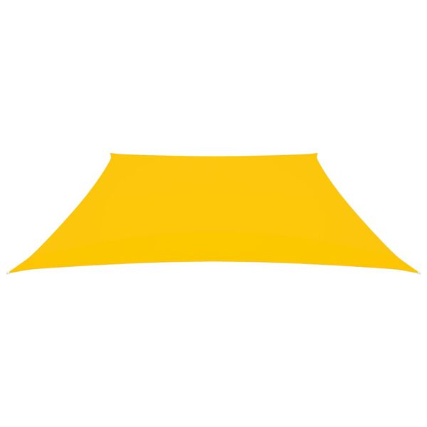 vidaXL Toldo de vela tela oxford trapecio amarillo 2/4x3 m