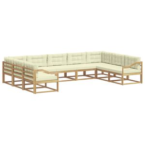 vidaXL Conjunto de sof&aacute;s de exterior 7 pcs Madera de Acacia S&oacute;lida
