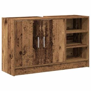 vidaXL Mueble de Cuarto de Ba&ntilde;o Madera envejecida 90 x 29 x 55 cm