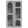 vidaXL Aparador Gris Sonoma 59 x 35 x 100,5 cm Madera de ingenier&iacute;a