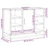 vidaXL Mueble de lavabo para ba&ntilde;o roble Sonoma 80x33x60 cm madera de ingenier&iacute;a