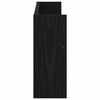 vidaXL Estante de revistas 2 pcs Roble Negro 60 x 12 x 30 cm