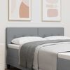 vidaXL Cabecero con cabecera Gris Claro 160 cm Cuero sint&eacute;tico