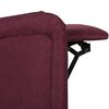 vidaXL Sill&oacute;n reclinable de tela morado