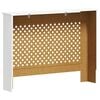 vidaXL Cubierta para radiador MDF blanco 112x19x81,5 cm