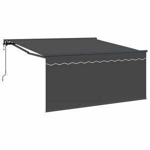 vidaXL Toldo Retr&aacute;ctil Antracita 300 x 250 cm Poli&eacute;ster y Aluminio
