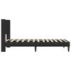 vidaXL Estructura de cama con cabecera Negro 90 x 200 cm Terciopelo
