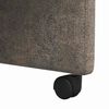 vidaXL Sillas de Comedor con Ruedas 2 pcs Gris oscuro 58 x 67 x 97 cm