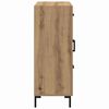 vidaXL Vitrina Roble artisan 69.5 x 34 x 90 cm Madera contrachapada