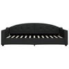 vidaXL Sof&aacute; cama sin colch&oacute;n tela negro 100x200 cm
