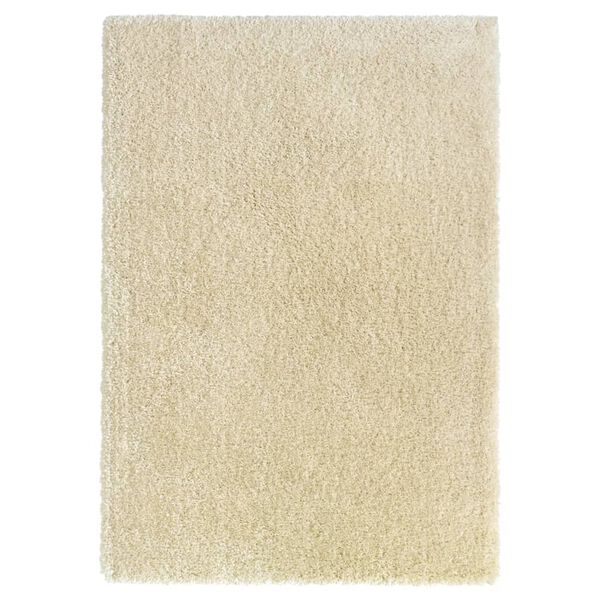 vidaXL Alfombra de pelo largo beige 160x230 cm 50 mm