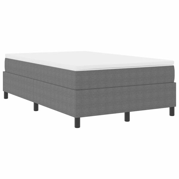 vidaXL Cama tipo Box Spring Gris claro y . 120 x 190 cm Tela de Pana