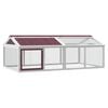 vidaXL Corral de animales madera maciza pino moca 200x112,5x74 cm