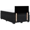 vidaXL Cama box spring con colch&oacute;n terciopelo negro 120x190 cm