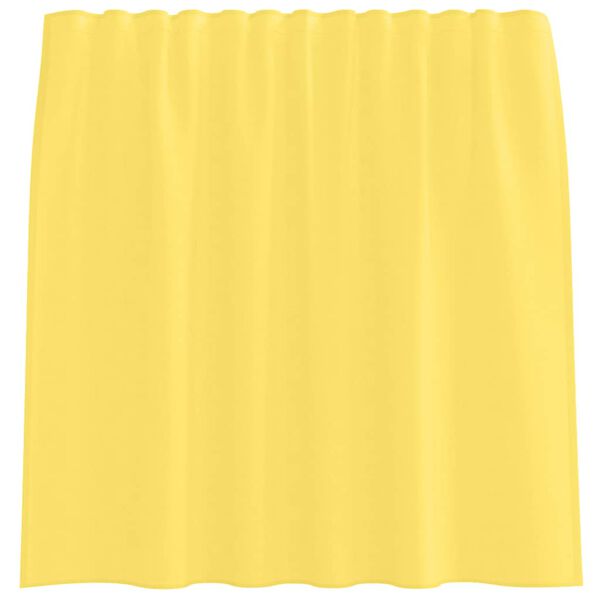 vidaXL Cortinas de gasa con bolsillos para varillas 2 uds. amarillo