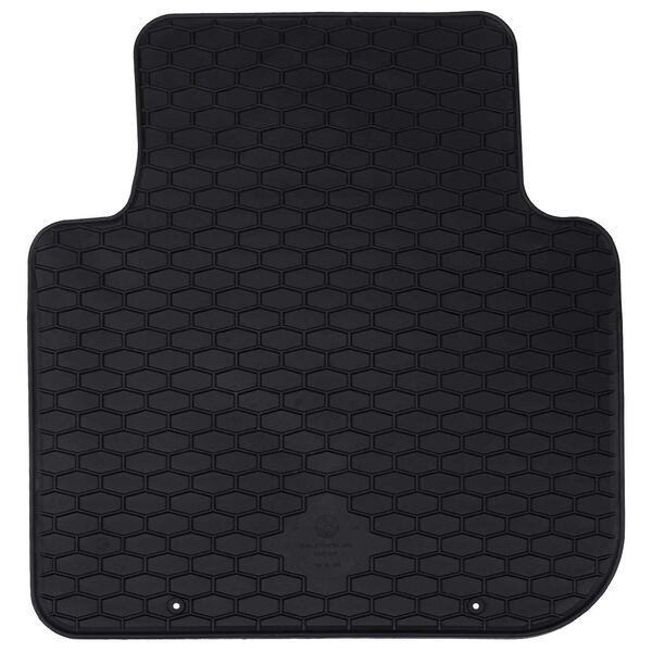 vidaXL Alfombrilla de Coche 4 pcs Negro &Scaron;koda KODIAQ TDI Goma