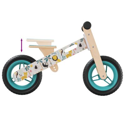 vidaXL Bicicleta de equilibrio para niños estampado azul