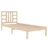 vidaXL Estructura de cama madera maciza 75x190 cm
