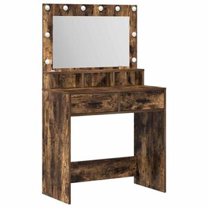 vidaXL Mesa Tocador Roble ahumado 79 x 41 x 135 cm