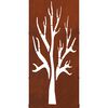 vidaXL Le&ntilde;ero 40x30x80 cm acero corten