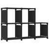 vidaXL Estanter&iacute;a de 5 cubos de tela negra 103x30x72,5 cm