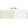 vidaXL Toldo lateral retr&aacute;ctil de jard&iacute;n color crema 100x300 cm
