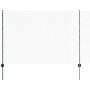 vidaXL Valla hexagonal con poste 10 x 1,6 m Acero recubierto de PVC