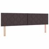 vidaXL Cama tipo Box Spring Marr&oacute;n Oscuro 180 x 200 cm tela